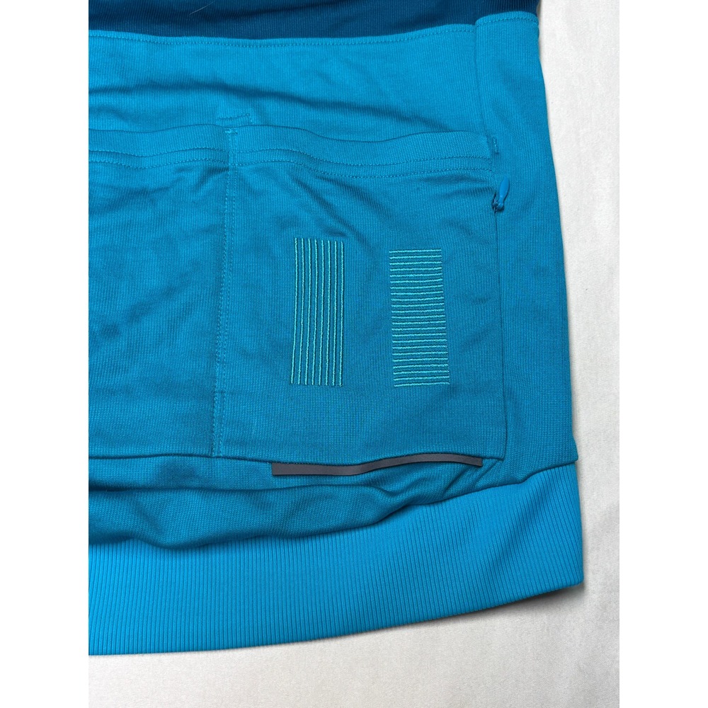 Rapha Mens Short Sleeve Tricolour Cycling Jersey Blue Merino Wool Blend Medium - Picture 6 of 8